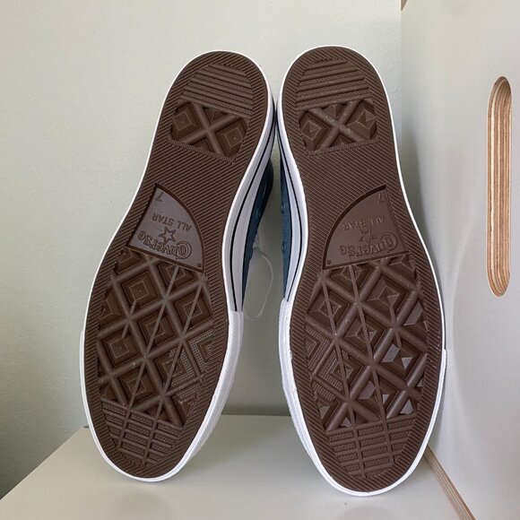 Converse Chuck Taylor All Star Lift High Top Tiny Tattoos Blue M7/W9 - Picture 4 of 6